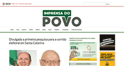 Desktop Screenshot of imprensadopovo.com.br